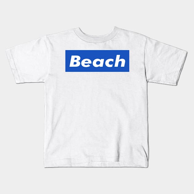 Beach Box Logo Kids T-Shirt by ART BY IIPRATMO